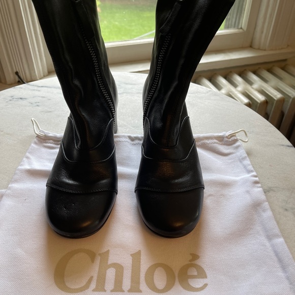 Chloe Black moto boots - Picture 2 of 8
